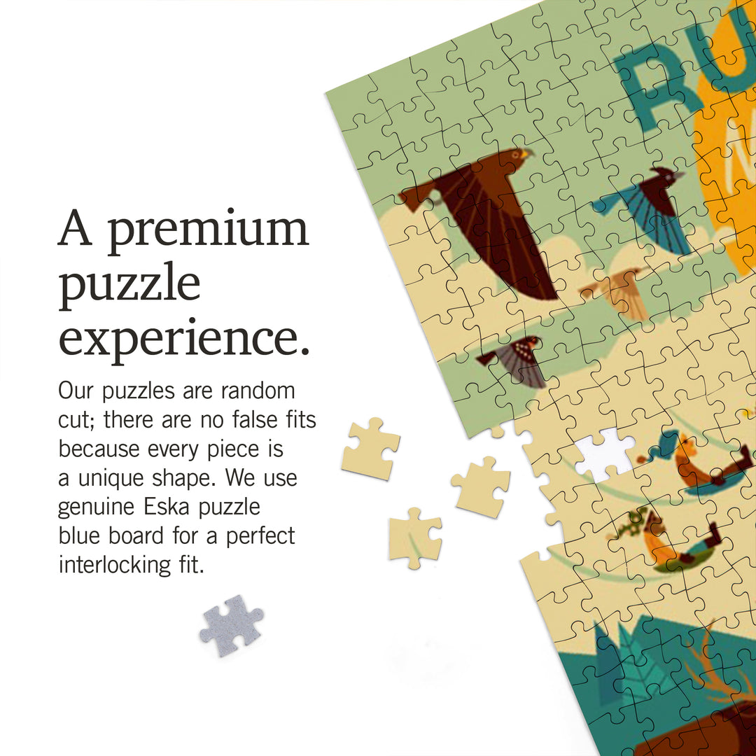 Ruidoso, New Mexico, Geometric, Mountain, 1000 Piece Jigsaw Puzzle