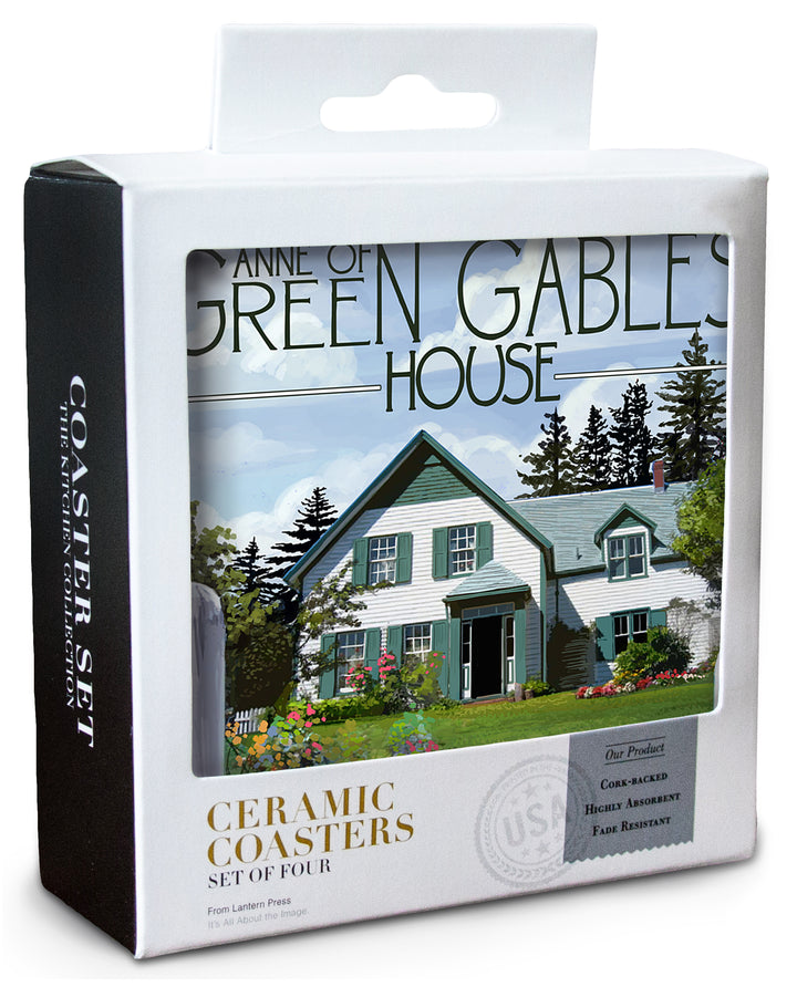 Prince Edward Island, Green Gables House and Gardens, Coaster Set