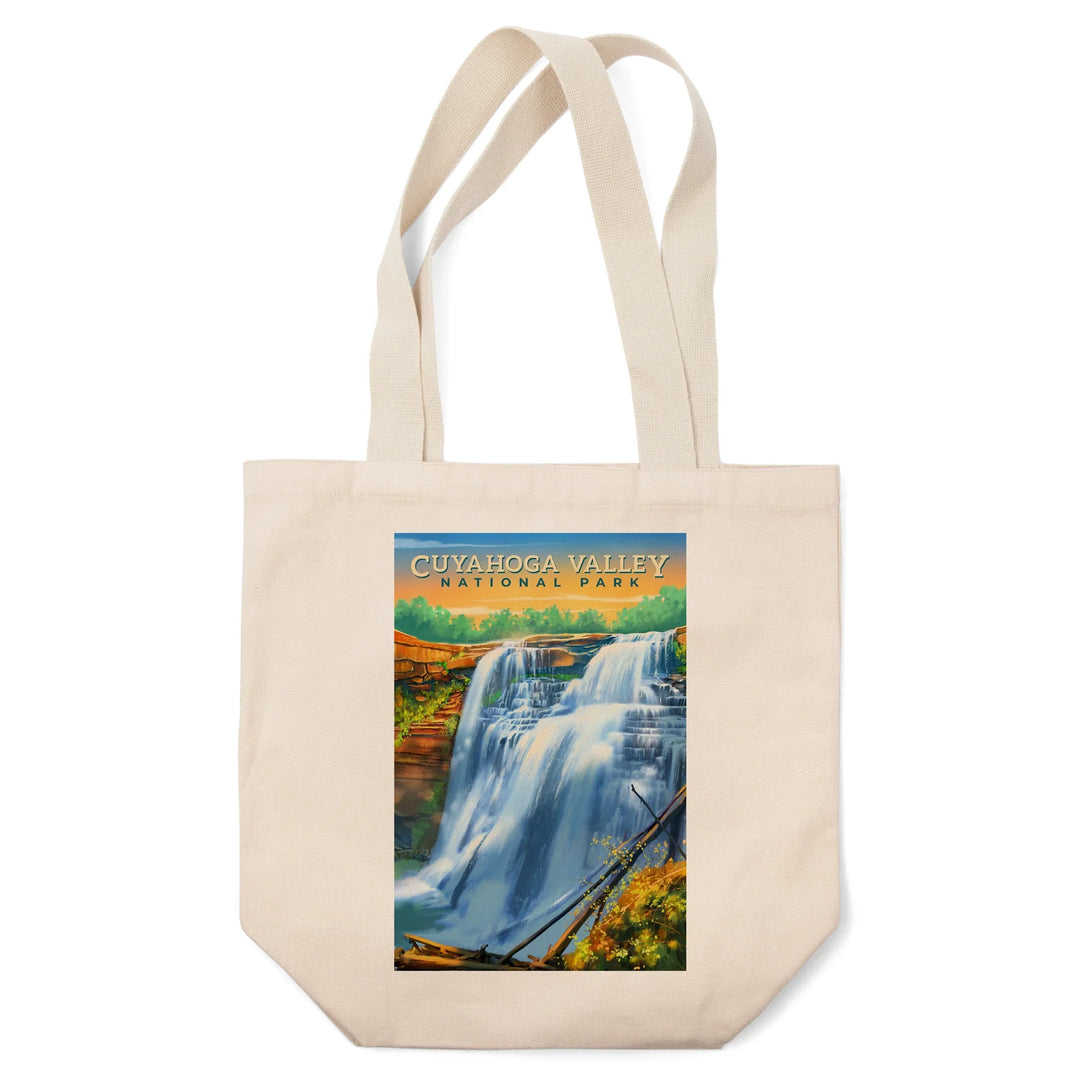 Cuyahoga Valley National Park, Ohio, Oil Painting, Tote Bag