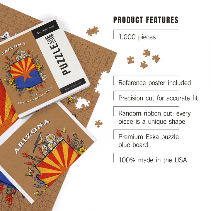 Arizona, Treasure Trove, State Series, Jigsaw Puzzle