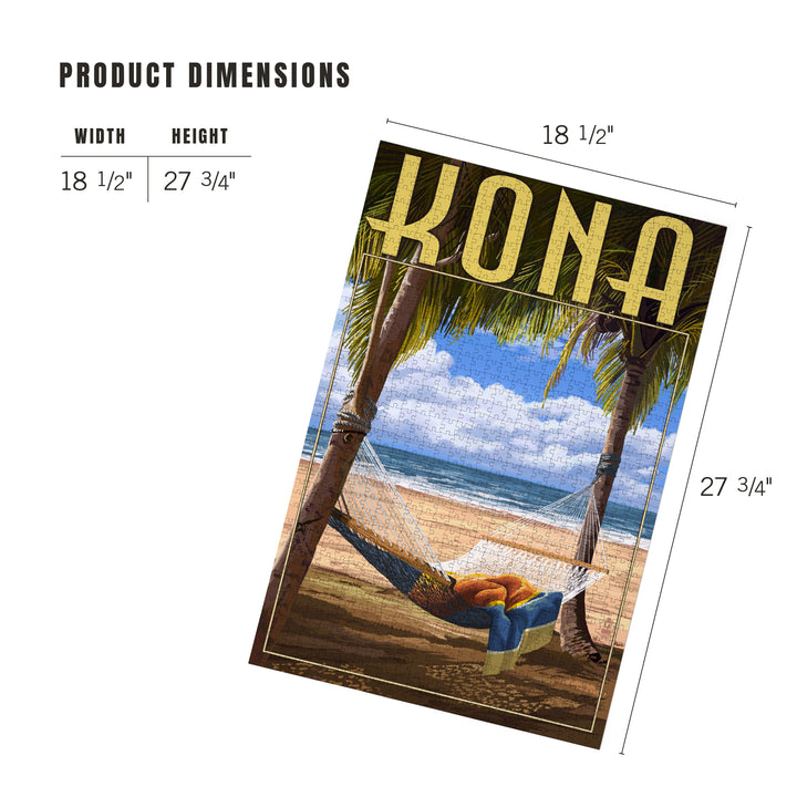 Kona, Hawaii, Hammock and Palms, Jigsaw Puzzle