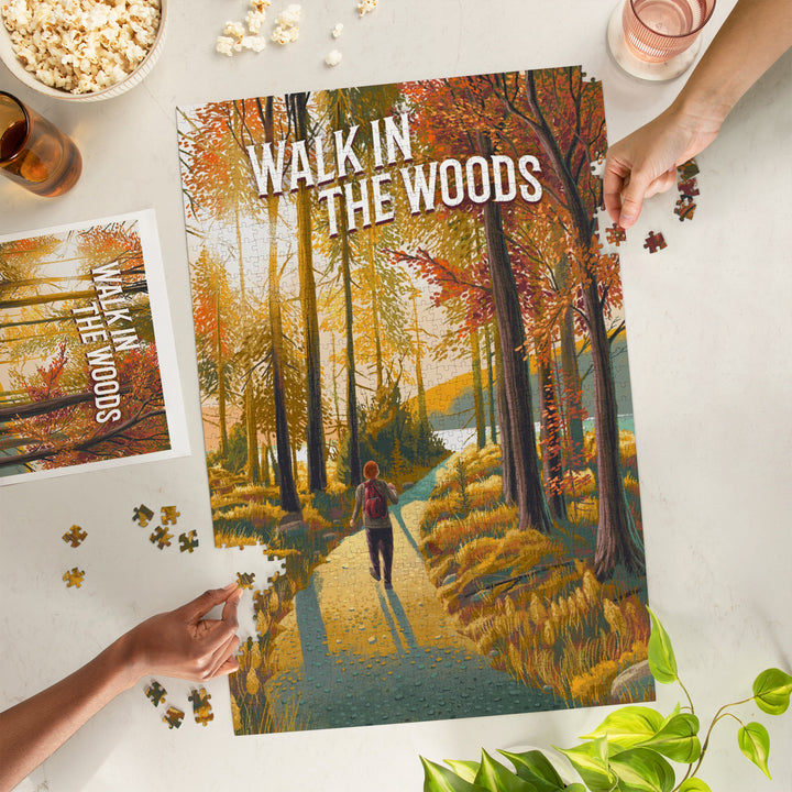 Walk in the Woods, Day Hike, 1000 Piece Jigsaw Puzzle