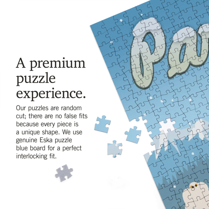 Park City, Utah, Retro Ski Hill, 1000 Piece Jigsaw Puzzle