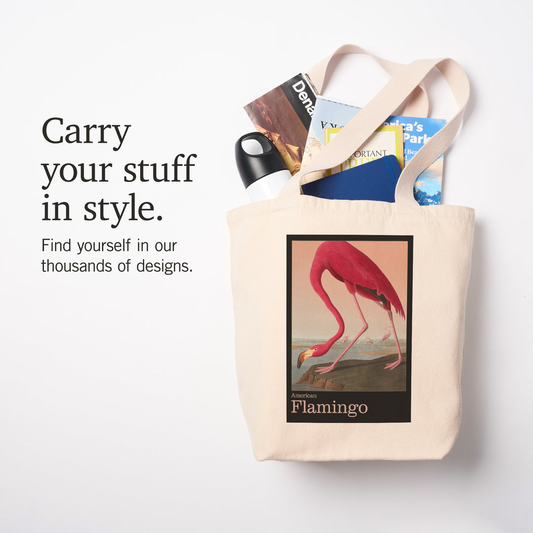 Audubon Birds of North America, Flamingo, Tote Bag