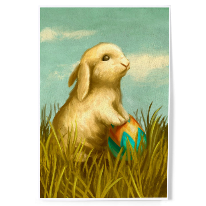 Easter Bunny, Oil Painting, Art & Giclee Prints
