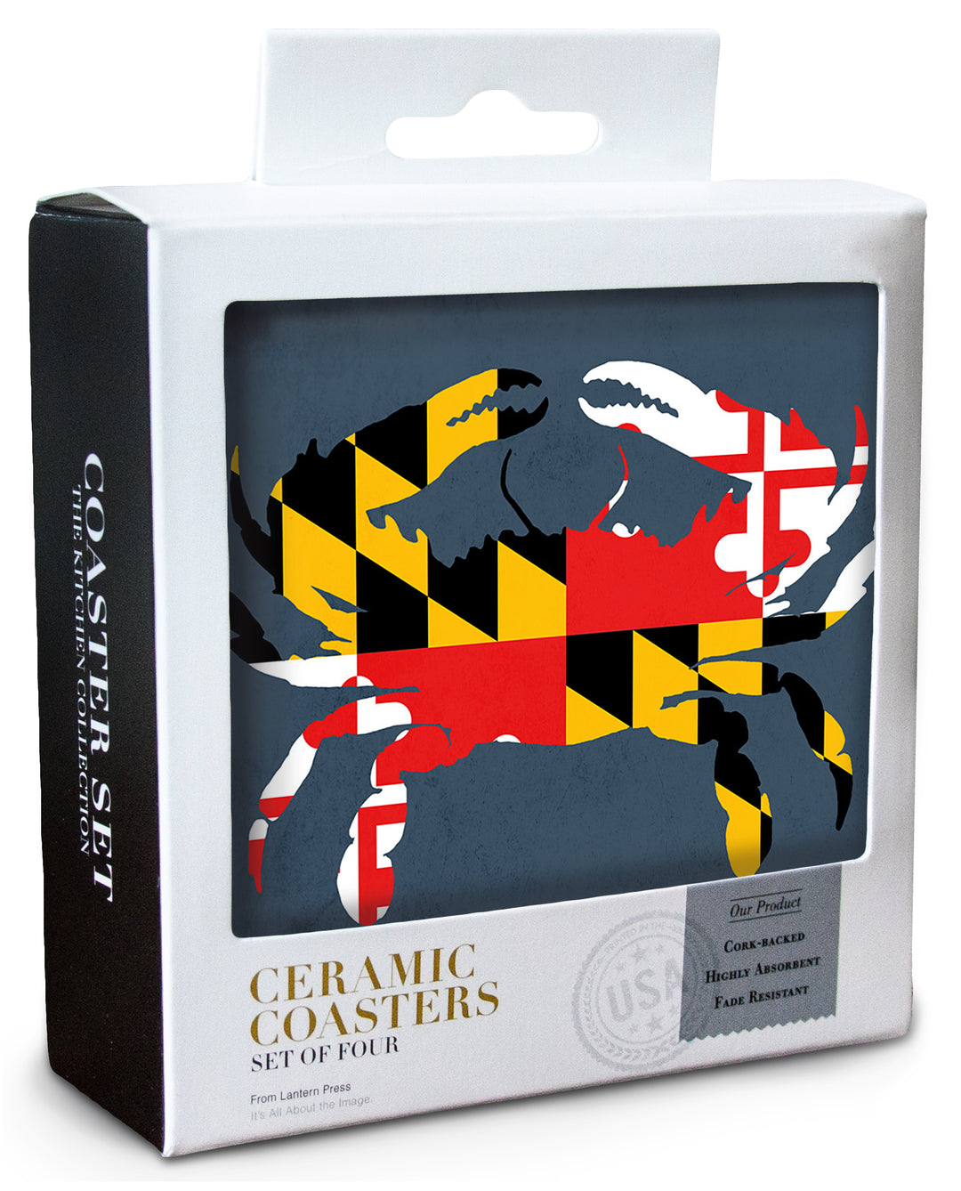 Ocean City, Maryland, Maryland Flag Crab, Coaster Set