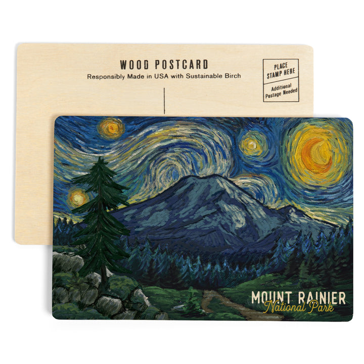 Mount Rainier National Park, Washington 114538, Wood Sign and Postcards