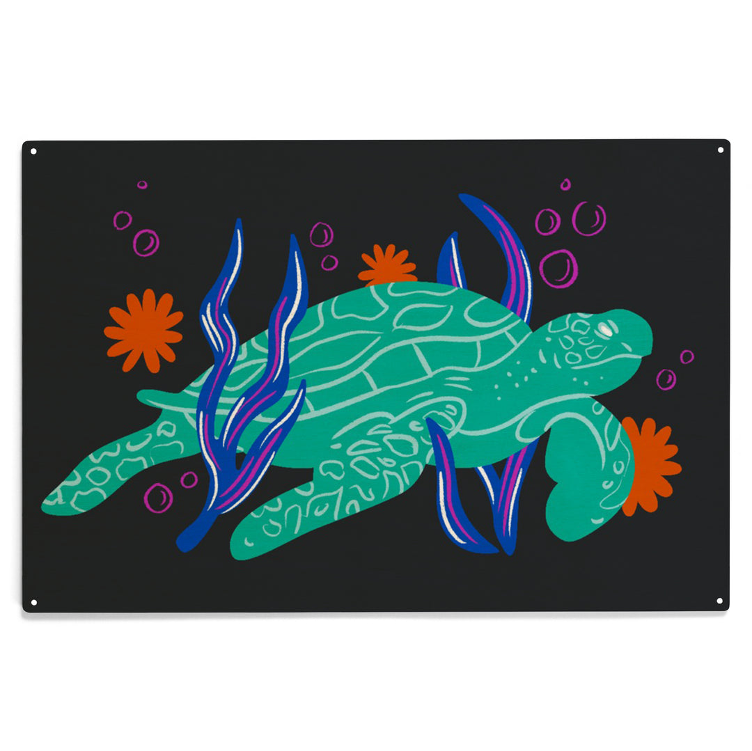 Lush Environment Collection, Sea Turtle, Wood Sign and Postcards