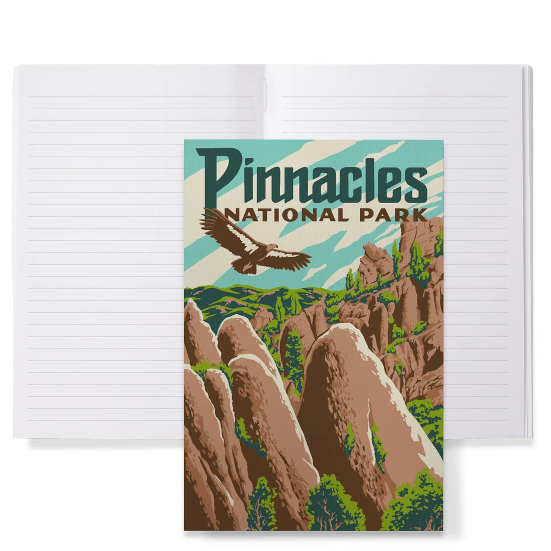 Lined 6x9 Journal, Pinnacles National Park, California, Explorer Series, Pinnacles, Lay Flat, 193 Pages, FSC paper