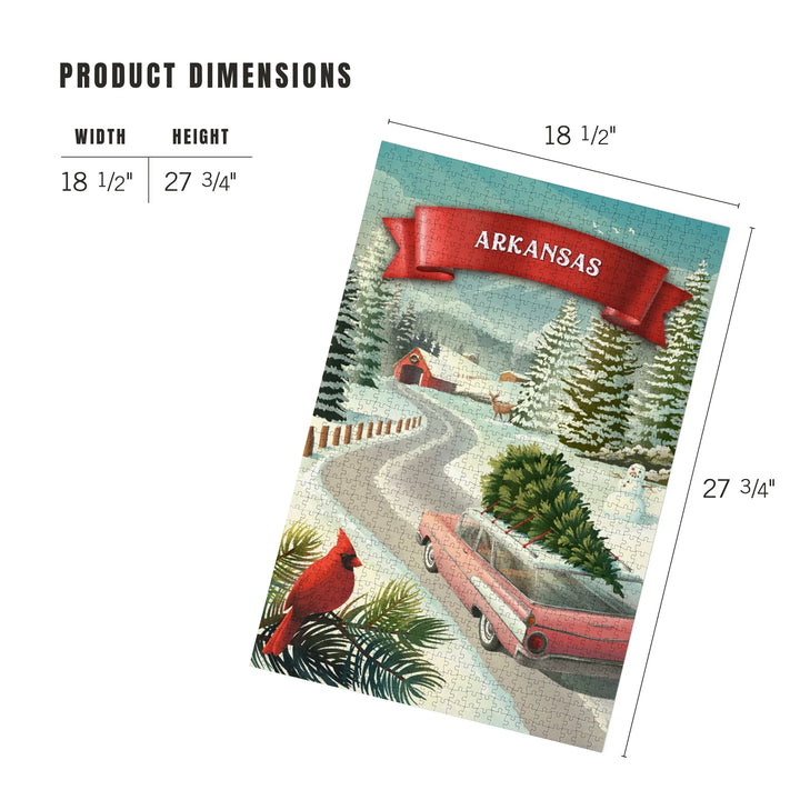 Arkansas, Christmas Holiday Tradition, 1000 Piece Jigsaw Puzzle