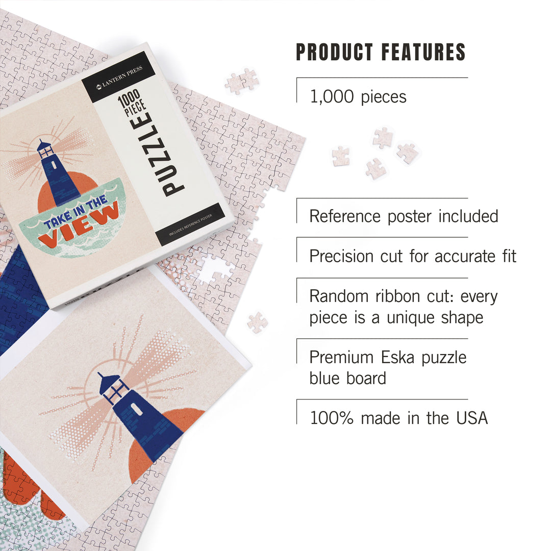 Dockside Series, Lighthouse, 1000 Piece Jigsaw Puzzle