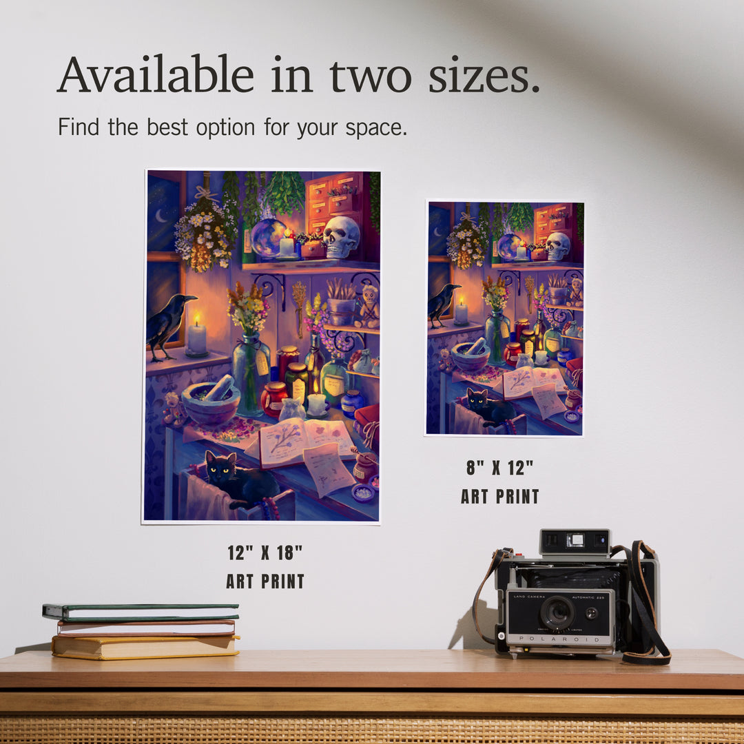 Oil Painting, Midnight Apothecary, Art & Giclee Prints