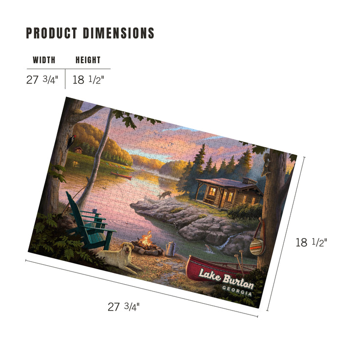 Lake Burton, Georgia, Lake Living, Jigsaw Puzzle