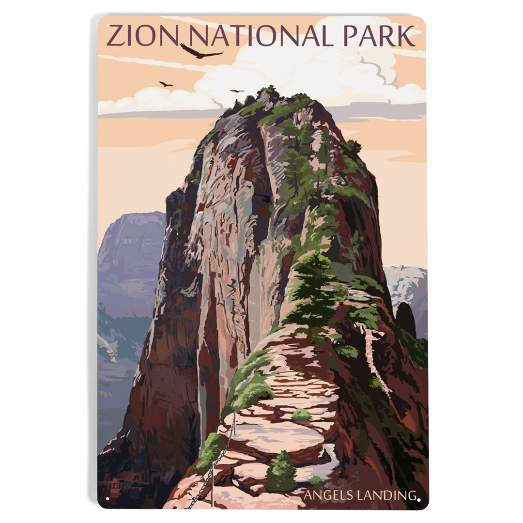 Zion National Park, Utah, Angels Landing and Condors, Metal Signs