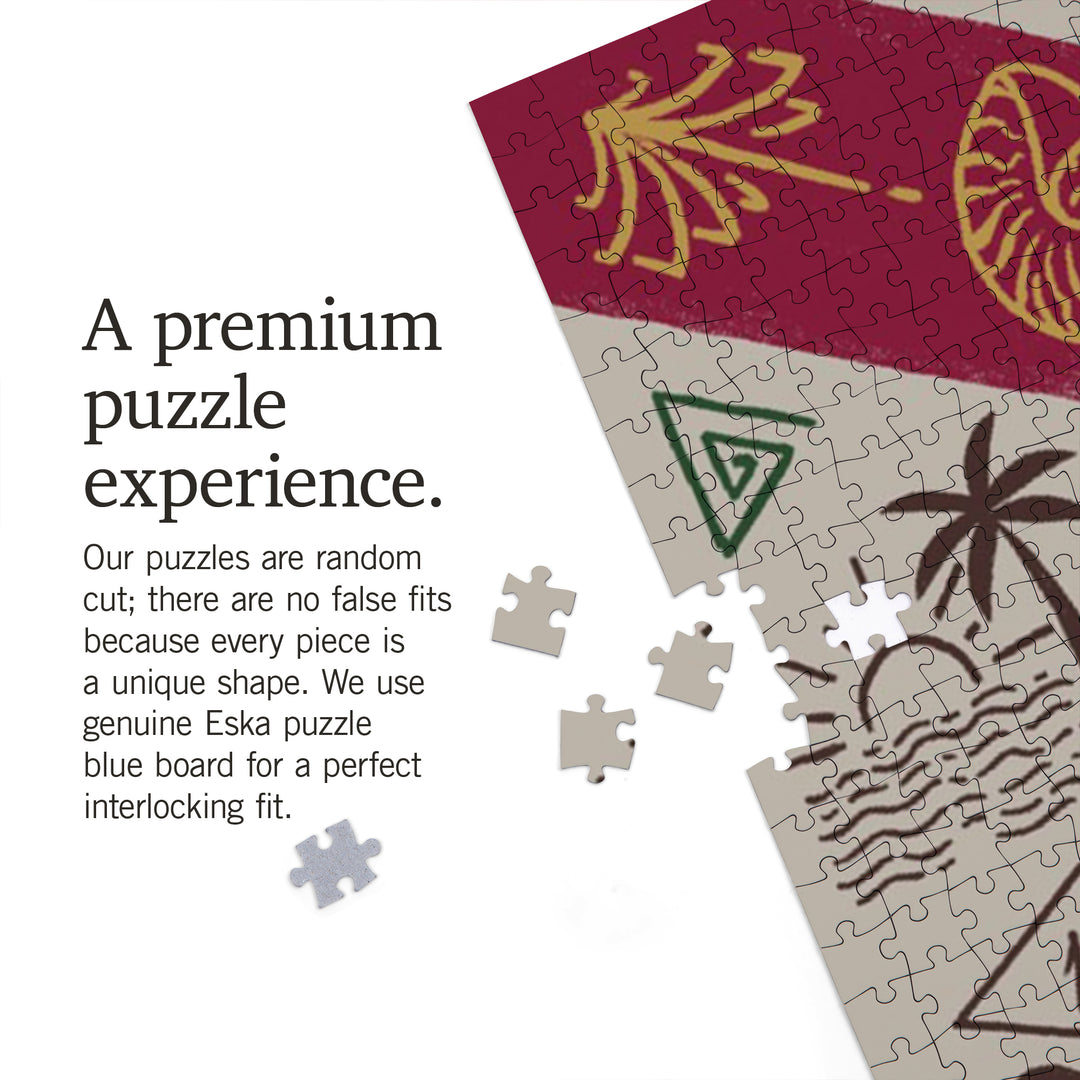 Florida, Illustrated Flag, State Series, 1000 Piece Jigsaw Puzzle