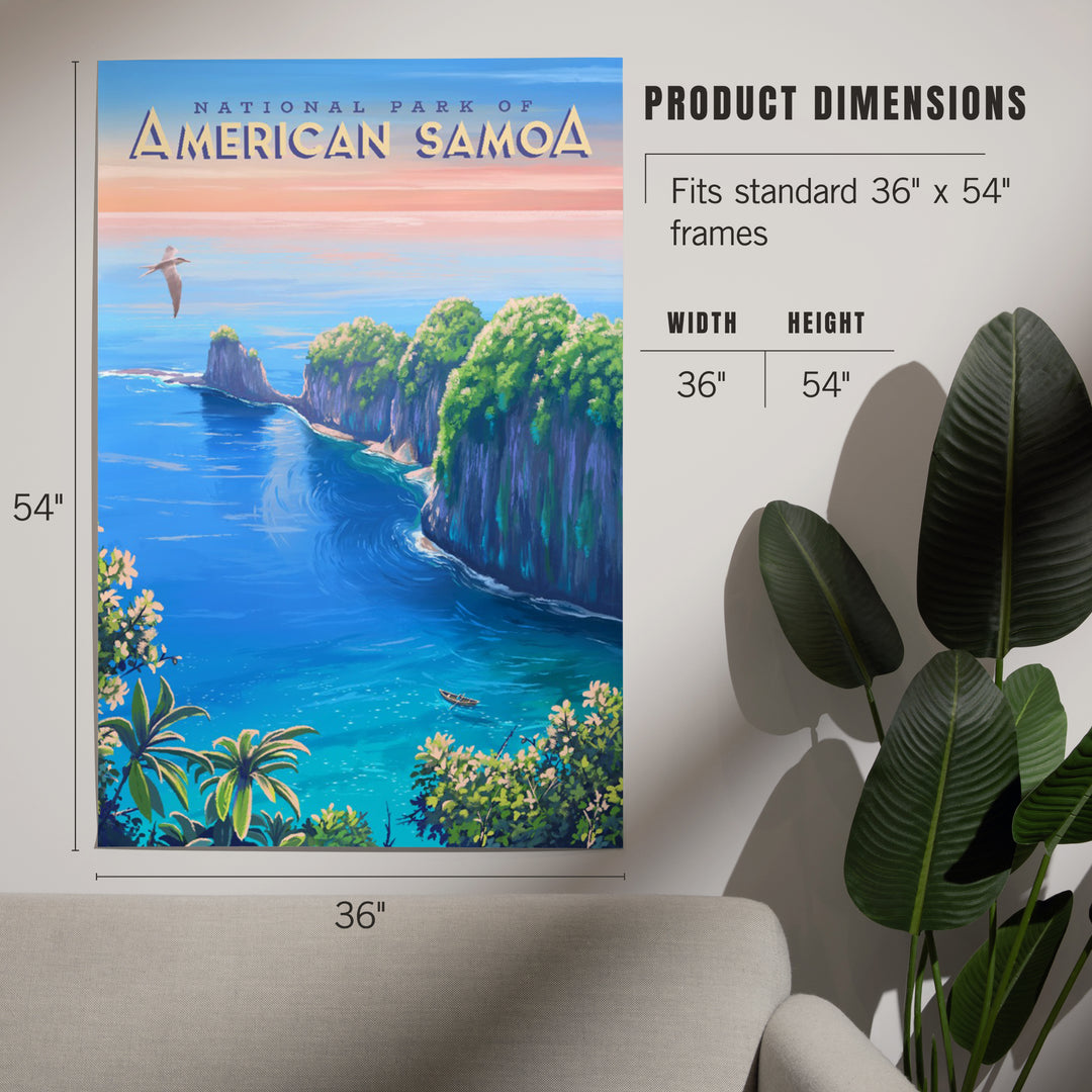 National Park of American Samoa, Oil Painting, Art & Giclee Prints