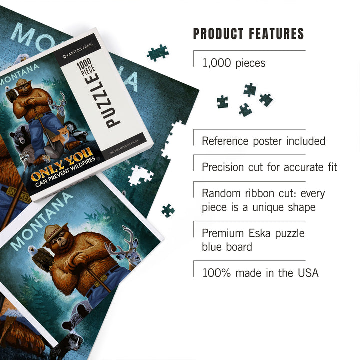 Montana, Smokey Bear, Only You Can Prevent Wildfires, Officially Licensed, Jigsaw Puzzle
