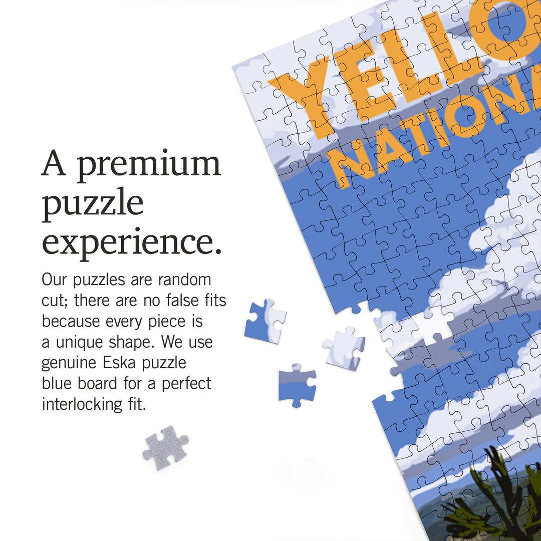 Yellowstone National Park, Grand Prismatic Spring, Jigsaw Puzzle