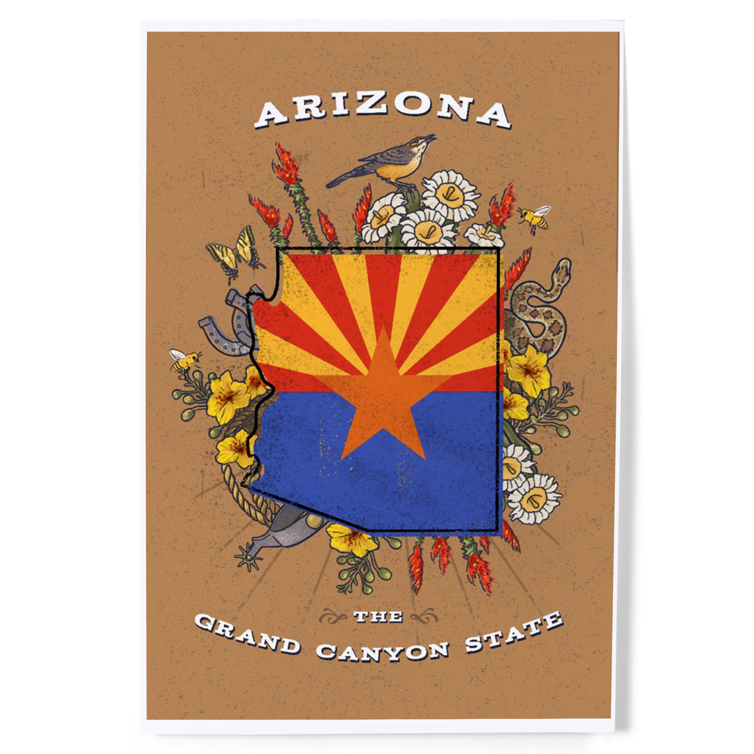 Arizona, Treasure Trove, State Series, Art & Giclee Prints