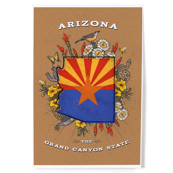 Arizona, Treasure Trove, State Series, Art & Giclee Prints