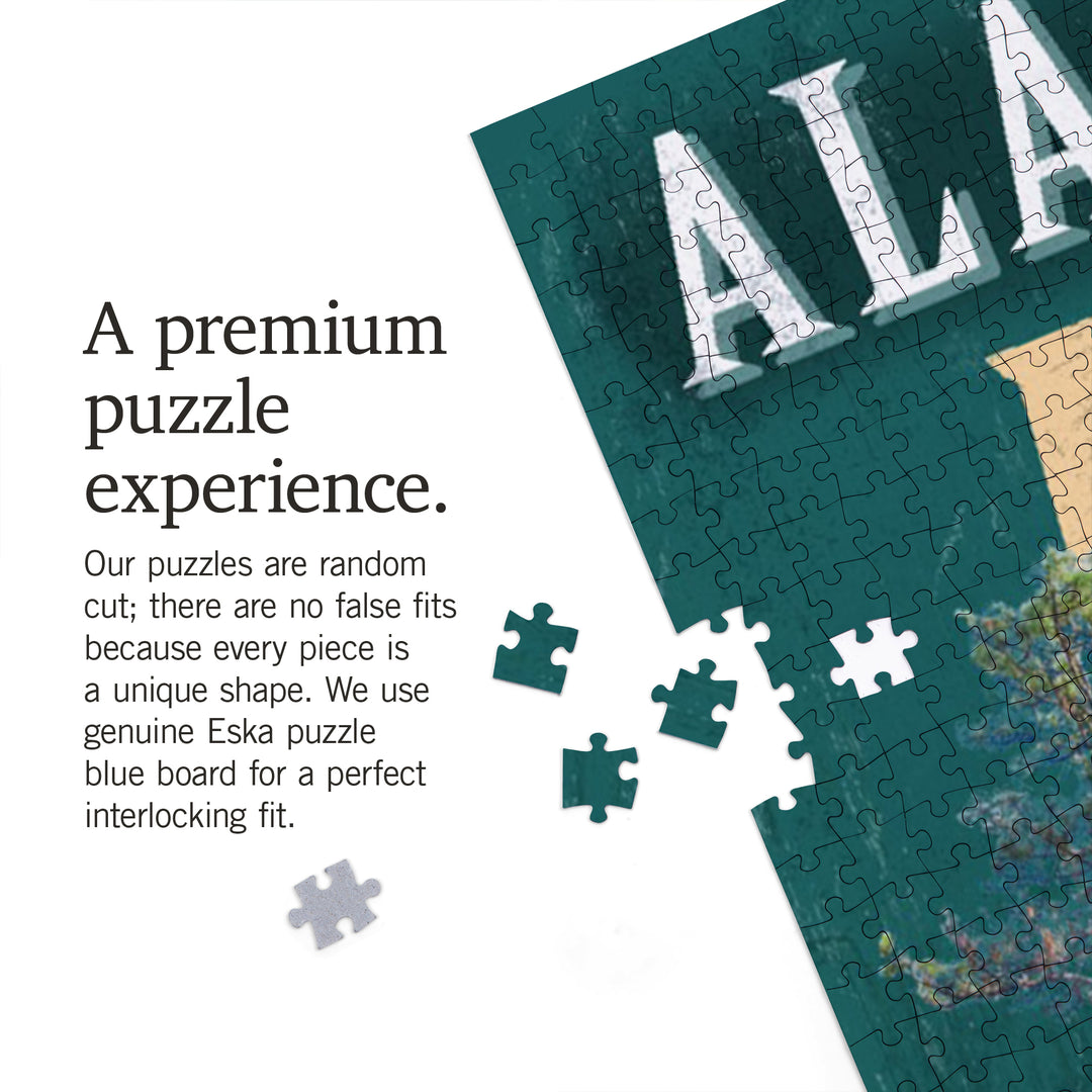 Huntsville, Alabama, State Icons, 1000 Piece Jigsaw Puzzle