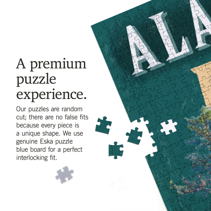 Huntsville, Alabama, State Icons, 1000 Piece Jigsaw Puzzle