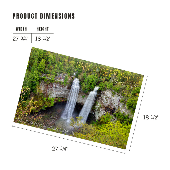 Fall Creek Falls State Park, Tennessee, Fall Creek and Coon Creek Falls, Jigsaw Puzzle
