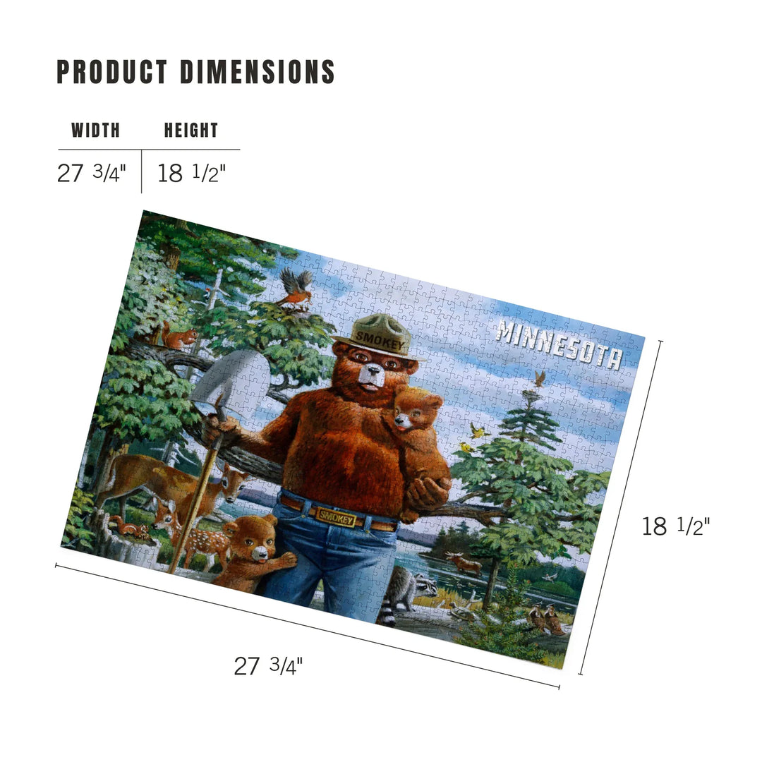 Minnesota, Smokey Bear, Smokey Says, Prevent Wildfires, 1000 Piece Jigsaw Puzzle