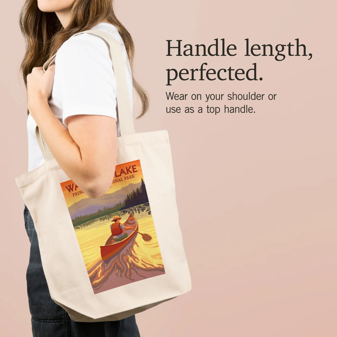 Waskesiu Lake, Saskatchewan, Prince Albert National Park, Canoe Scene, Tote Bag