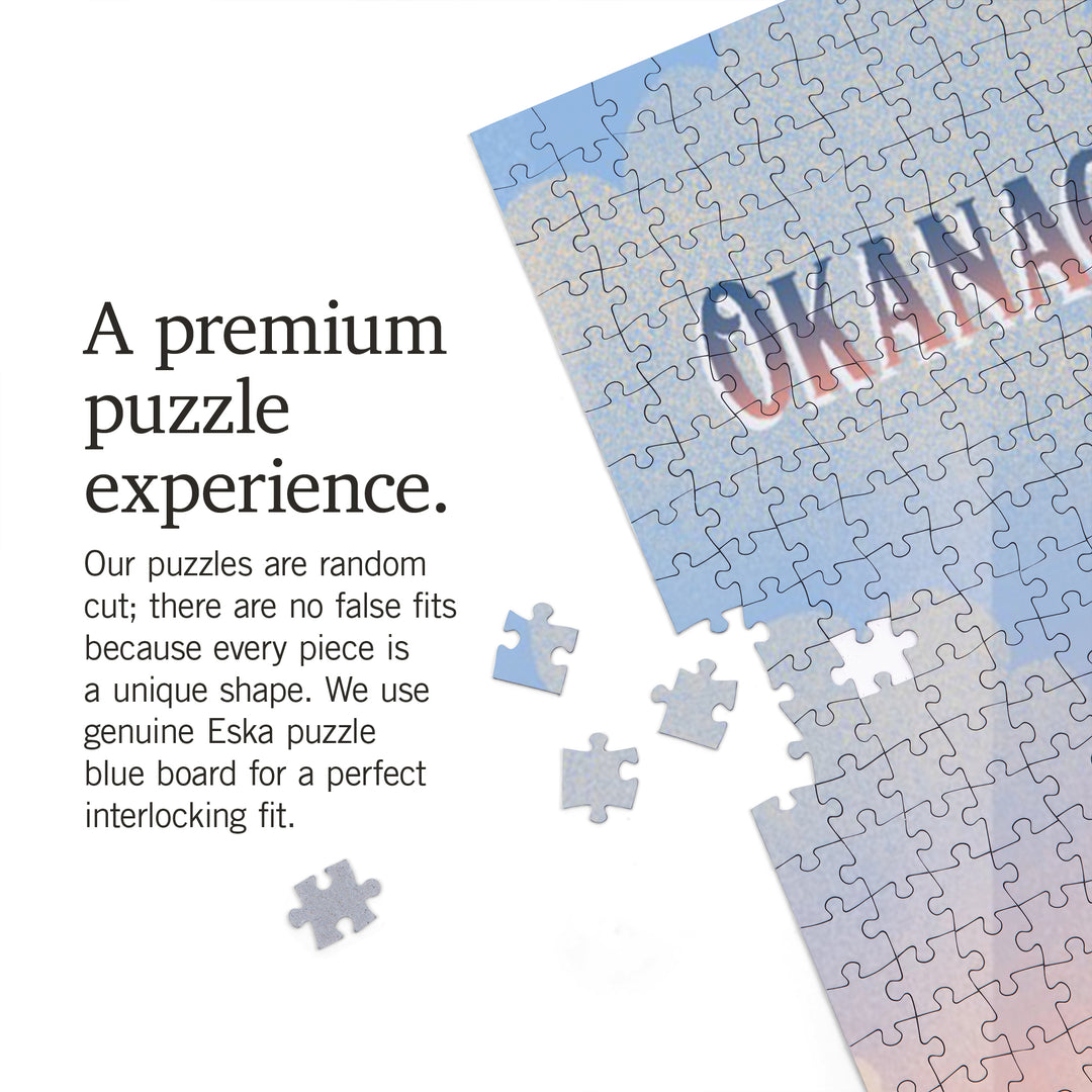 Okanagan Valley, British Columbia, Lithograph Wildlife Series, Grizzly Bear, 1000 Piece Jigsaw Puzzle