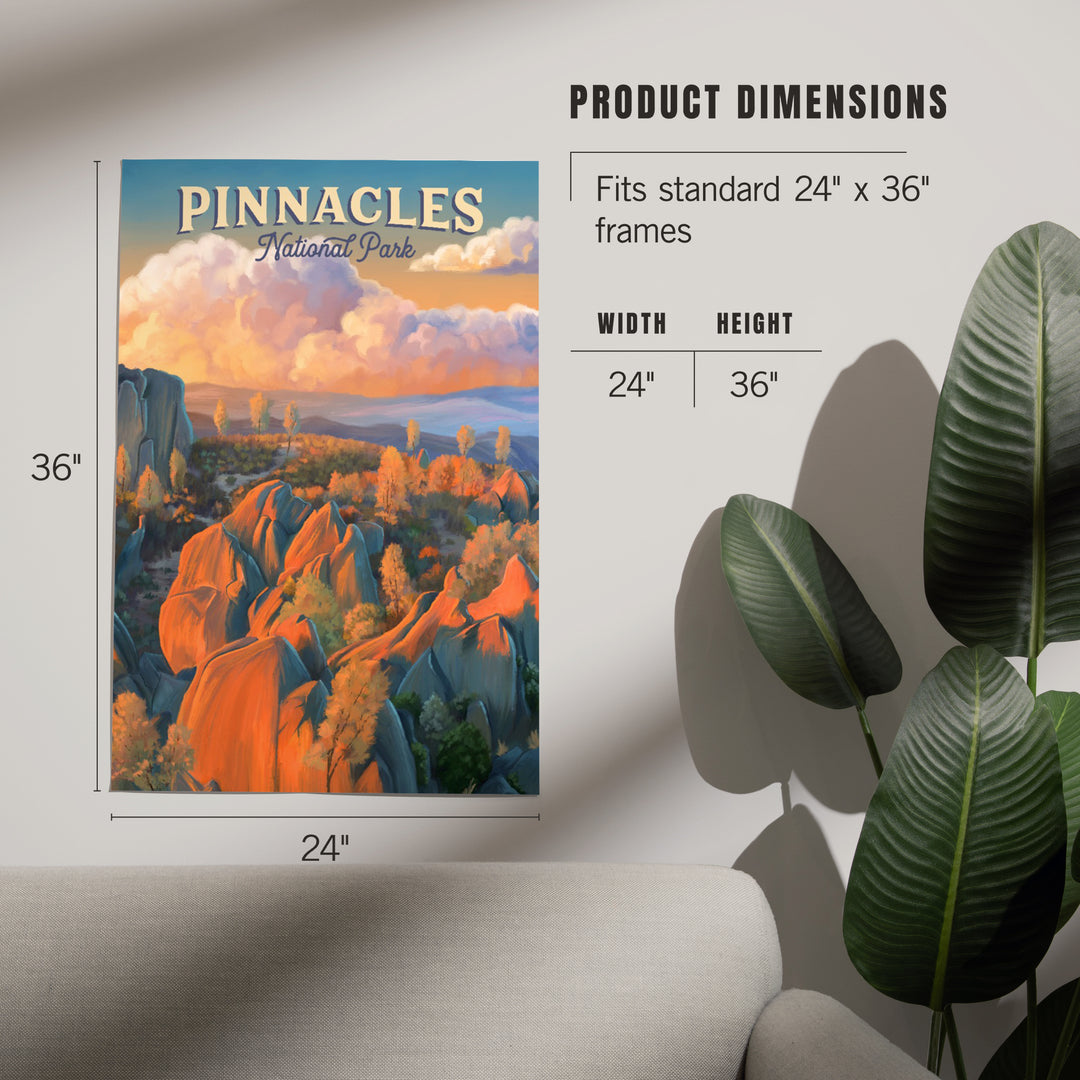 Pinnacles National Park, California, Oil Painting, Art & Giclee Prints