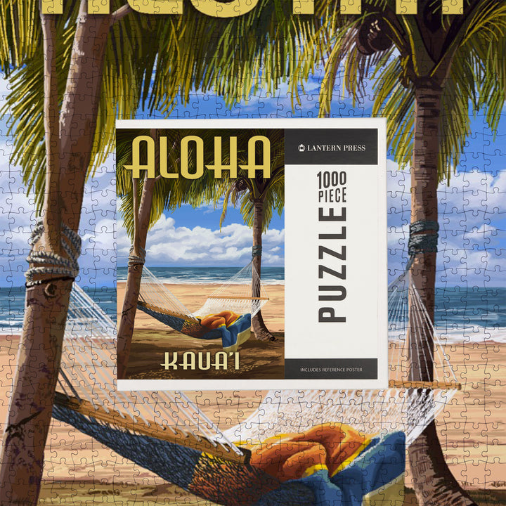 Kaua'i, Hawaii, Hammock Scene, Jigsaw Puzzle