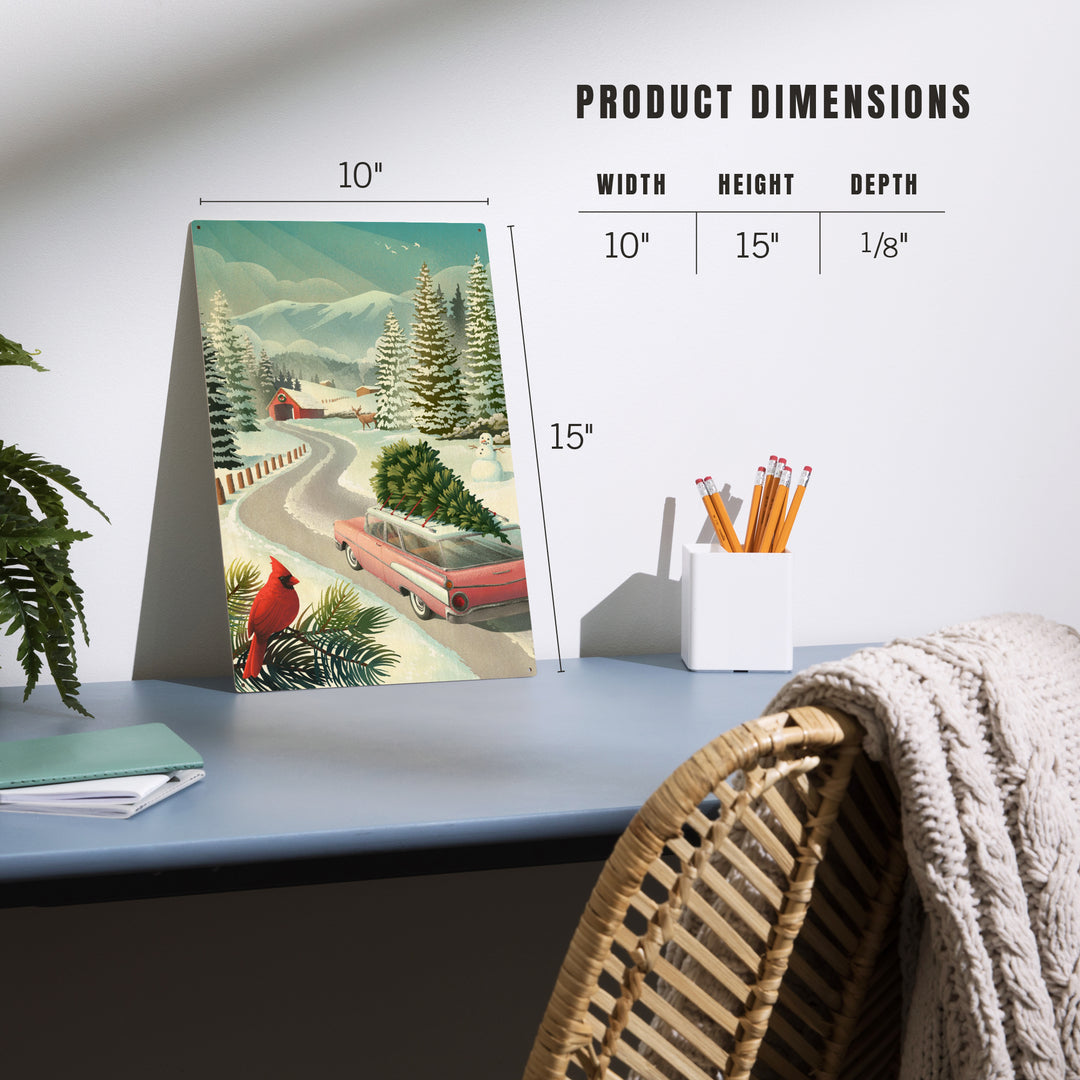 Holiday Tradition, Christmas Tree Farm, Wood Signs and Postcards