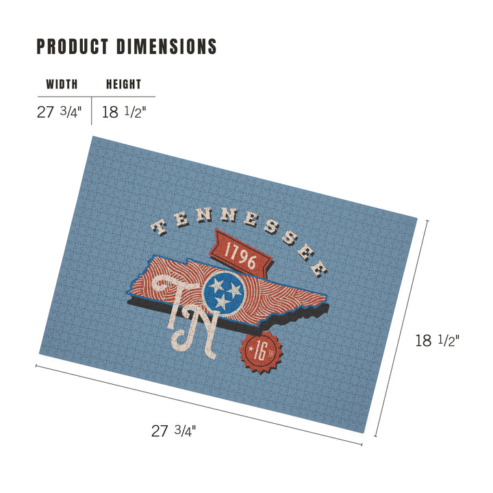 Tennessee, Statehood, State Series, Jigsaw Puzzle