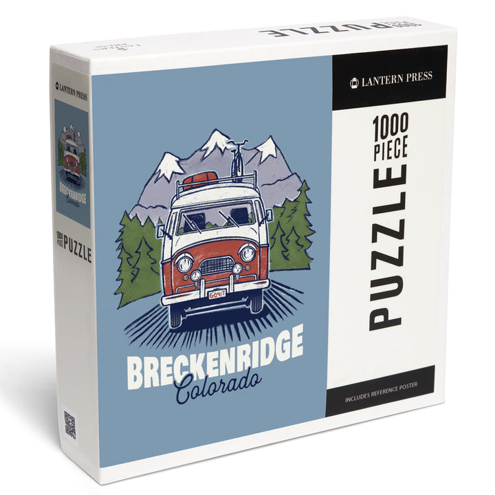 Breckenridge, Colorado, LP Camper and Mountains, Jigsaw Puzzle