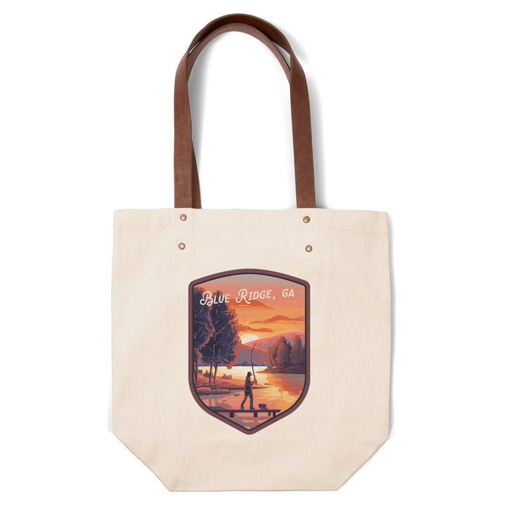 Blue Ridge, Georgia, This is Living, Fishing with Hills, Contour, Deluxe Tote