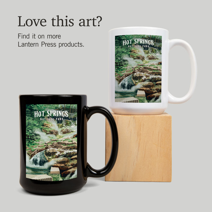 Hot Springs National Park, Arkansas, Painterly National Park Series, Ceramic Mug
