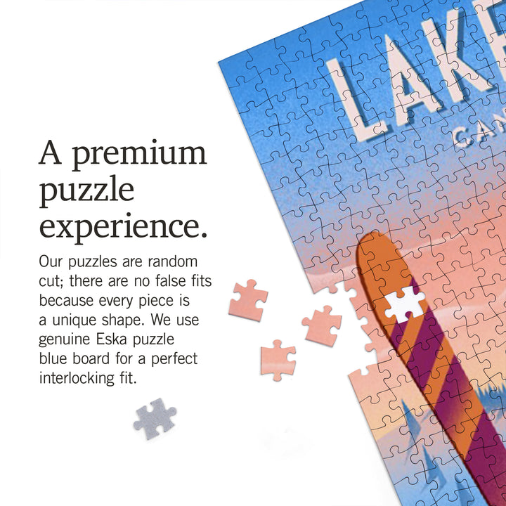 Lake Louise, Canada, Prepare for Takeoff, Skis In Snowbank, Jigsaw Puzzle