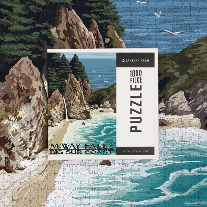 McWay Falls, Big Sur Coast, California, Jigsaw Puzzle