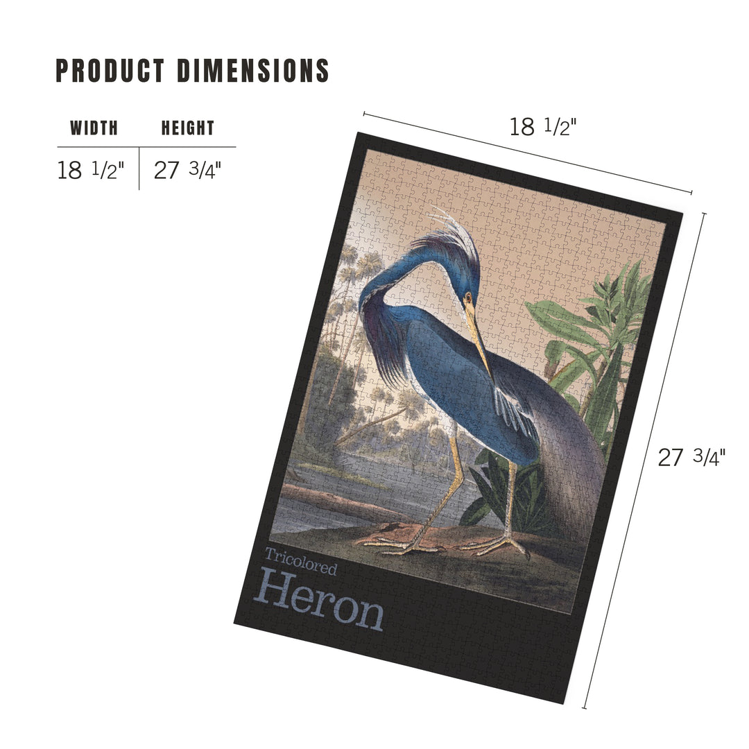 Audubon Birds of North America, Heron, 1000 Piece Jigsaw Puzzle