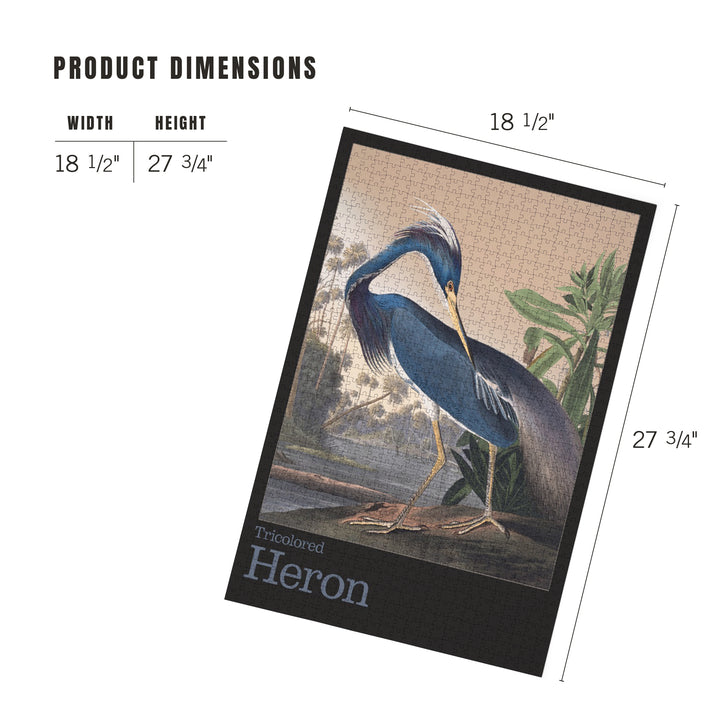 Audubon Birds of North America, Heron, 1000 Piece Jigsaw Puzzle