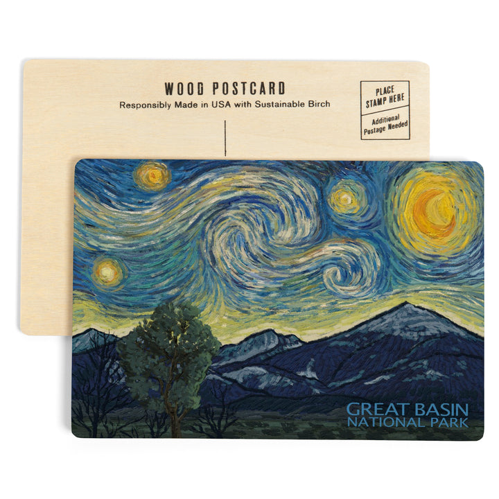 Great Basin National Park, Starry Night National, Wood Sign and Postcards