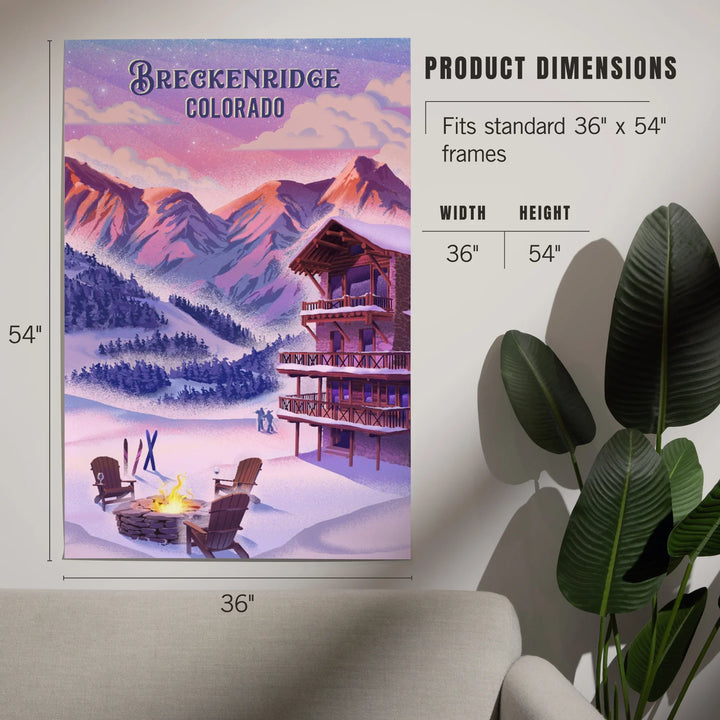Breckenridge, Colorado, Apres Ski, Lithograph, Art & Giclee Prints