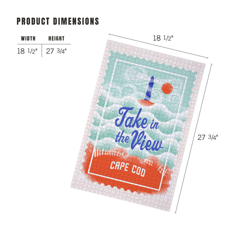 Cape Cod, Massachusetts, Dockside Series, Take In The View, 1000 Piece Jigsaw Puzzle