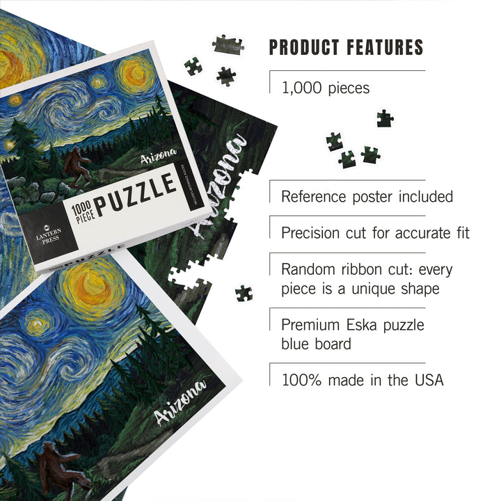 Arizona, Starry Night, Bigfoot, Jigsaw Puzzle