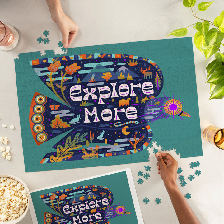 Explore More, Green, 1000 Piece Jigsaw Puzzle