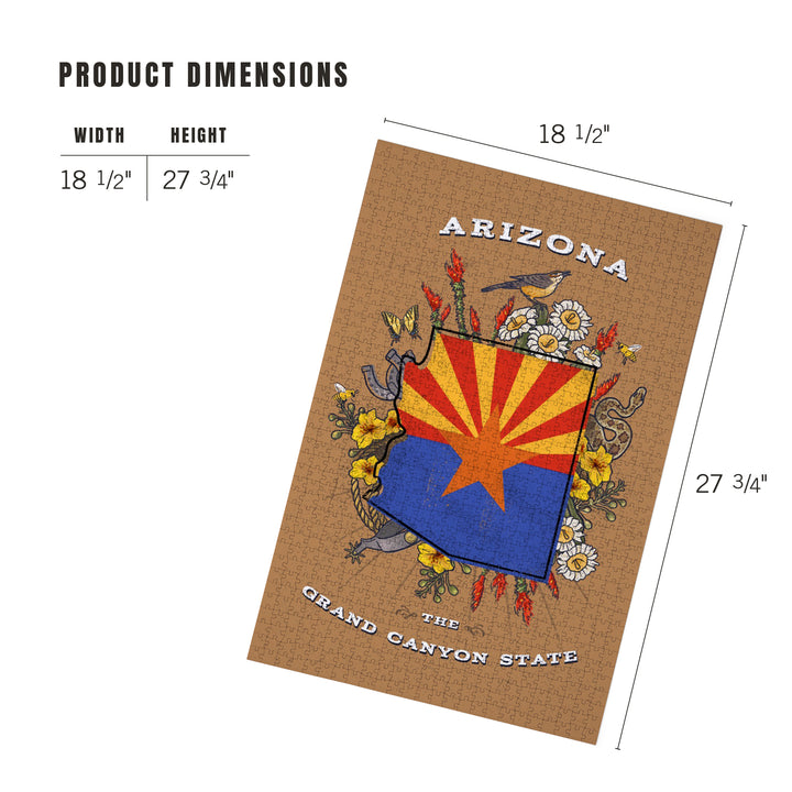 Arizona, Treasure Trove, State Series, Jigsaw Puzzle