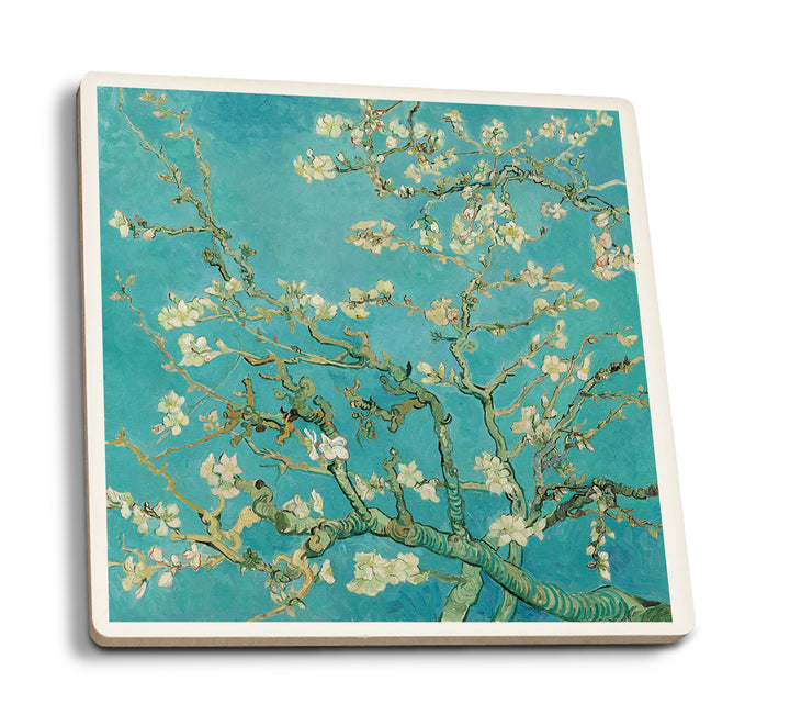 Almond Blossom (Artist: Vincent Van Gogh) c. 1890, Masterpiece Classic, Coaster Set