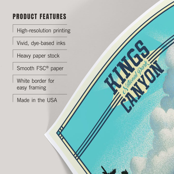 Kings Canyon National Park, Lithograph, Art & Giclee Prints