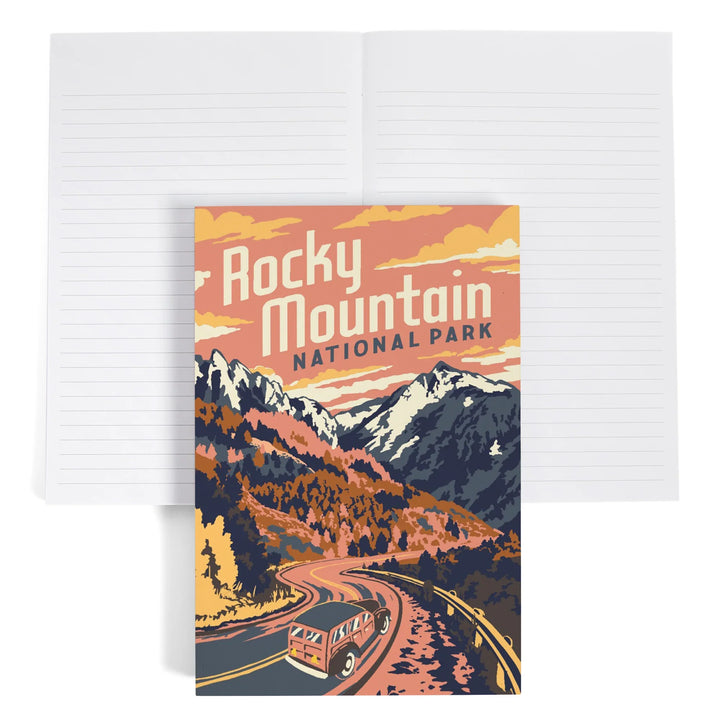 Lined 6x9 Journal, Rocky Mountain National Park, Colorado, Explorer Series, Lay Flat, 193 Pages, FSC paper